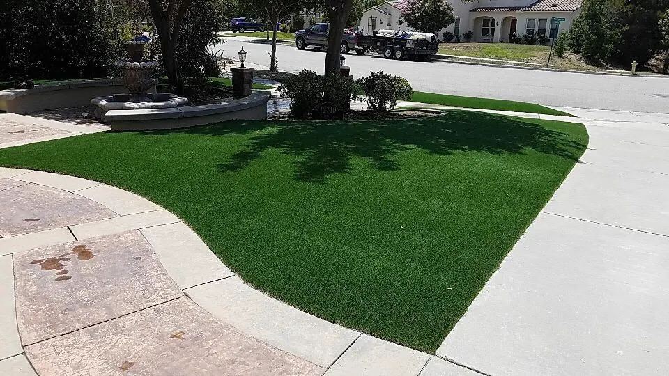 Synthetic turf installation