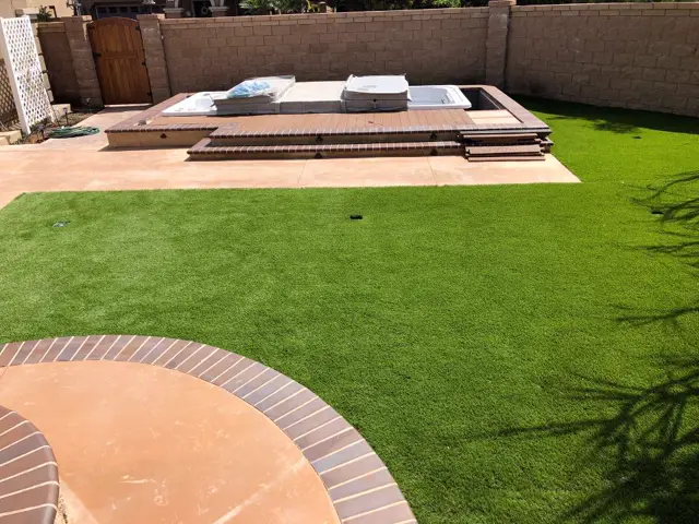 Mirage 82 synthetic turf in a Tucson area yard, photo 27